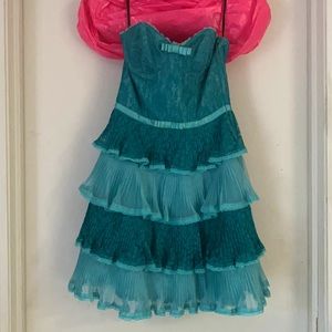 Strapless Betsey Johnson Evening Bustier Dress